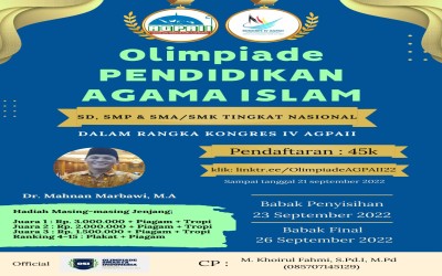 Ikuti Olimpiade PAI Tingkat Nasional Tahun 2022, SMP Astra Makmur Jaya Utus Siswa Terbaik